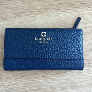 Navy Kate Spade Wallet - barely used